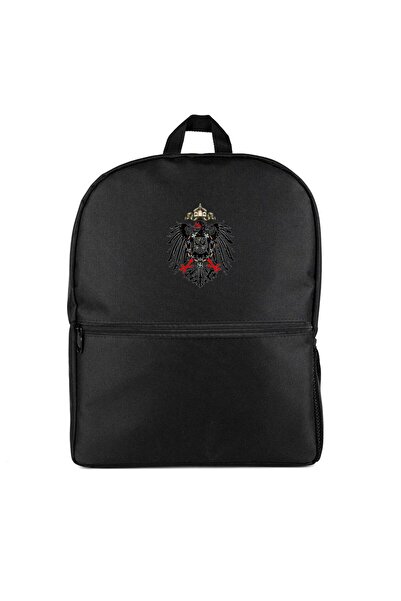 CrowsGate Hearts of Iron 4 Imperial Coat of Arms of Germany Backpack Bag Blac...