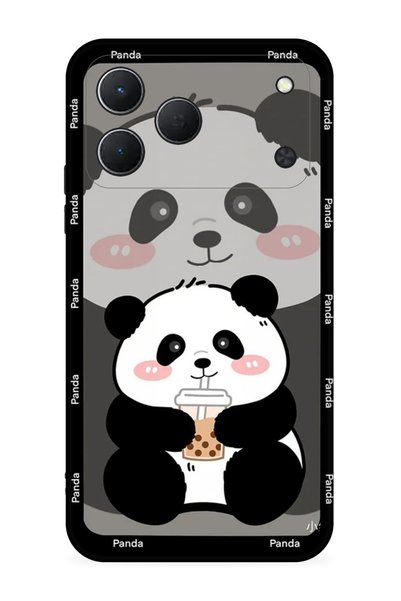 TECNO Spark 50 4G Uyumlu Kılıf Boutique Baskılı Resimli Milkshake Panda Pcode...