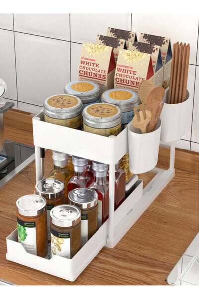 Generic Brand Raxoom 2 Tier Sliding Sink Organizer , Kitchen Bathroom Cabinet...