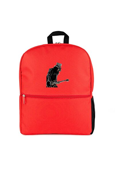 CrowsGate Slash Silhouette Guitar Backpack Red Color