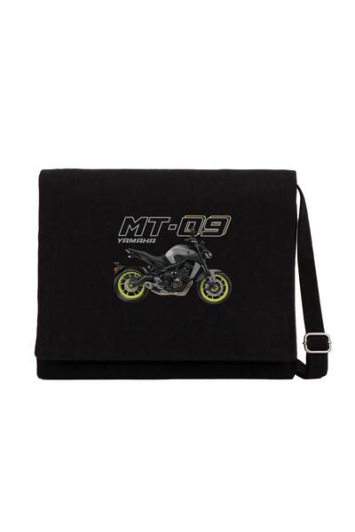 CrowsGate Черна платнена месинджър чанта Yamaha MT 09