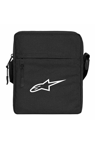 CrowsGate Geantă de umăr Alpinestars cu logo alb, culoare neagră