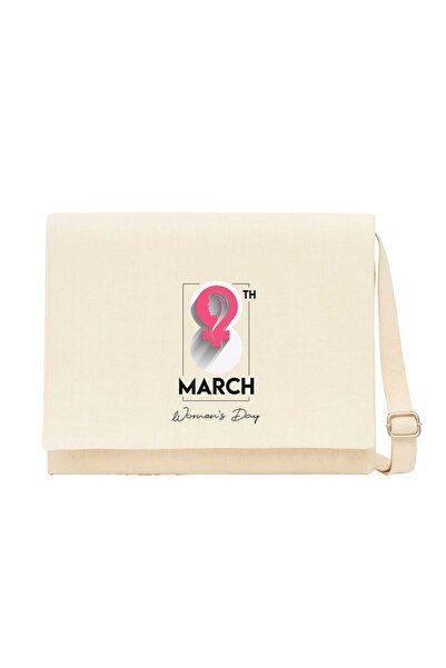 CrowsGate 8Th March Cream Canvas Messenger Bag
