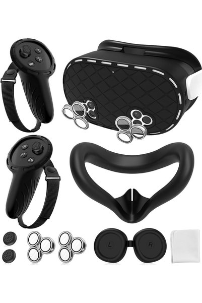 CENXI مجموعة أغطية متوافقة مع سماعة الواقع الافتراضي 7 في 1 لـ Meta/oculus Qu...