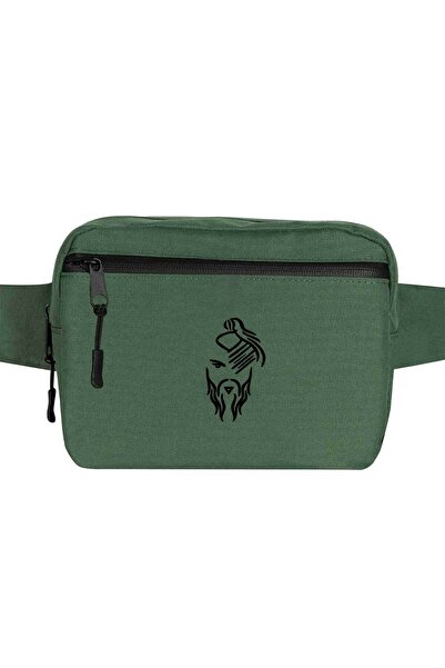 CrowsGate Hayko Cepkin Novi logo Crna torba za struk Zelena boja