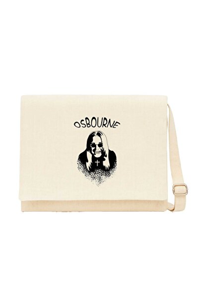 CrowsGate Ozzy Osbourne silueta crna platnena torba za poruke