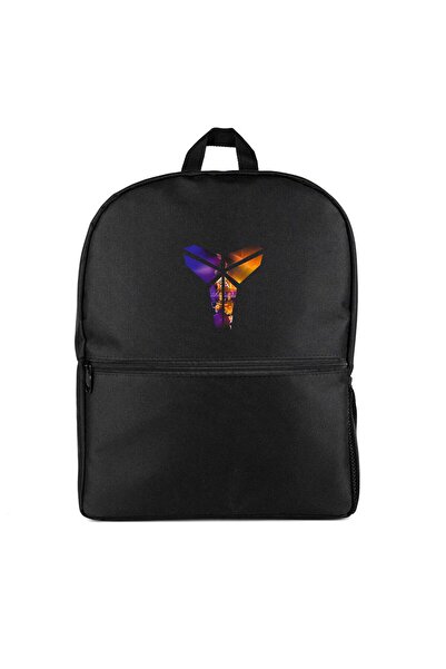 CrowsGate Rucsac cu logo Kobe Bryant, culoare neagră