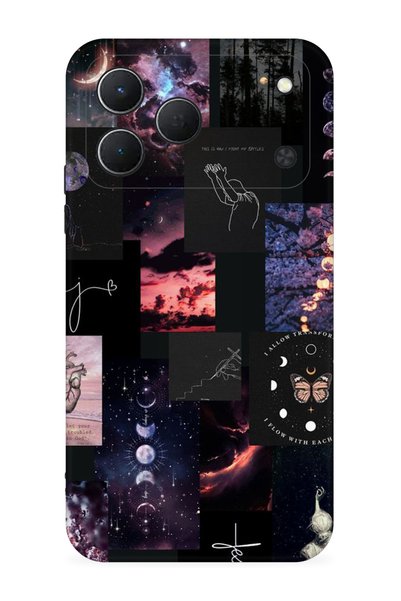 TECNO Spark 50 4G Uyumlu Kılıf Boutique Baskılı Resimli Ay Pattern Pcode -030