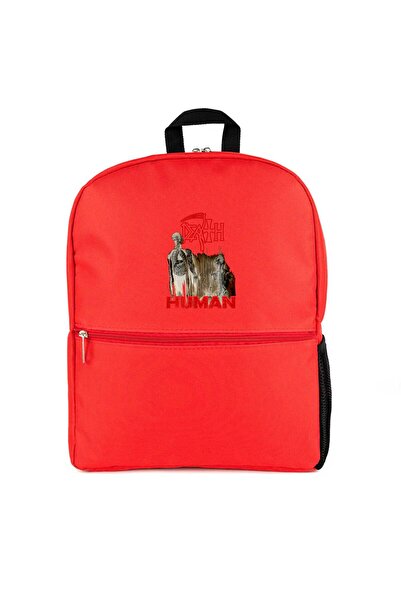 CrowsGate Death Human Backpack Red Color