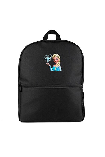 CrowsGate Rucsac Frozen Elsa Face Culoare Neagră
