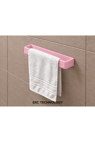 ERCTECH Wall-Mounted Towel Holder – Modern Bathroom and Kitchen Towel Rack (F...