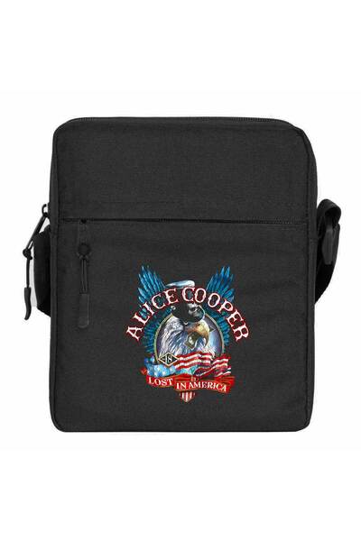 CrowsGate Alice Cooper Lost in America Shoulder Bag Black Color