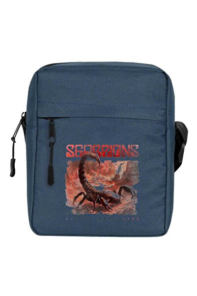 CrowsGate Geantă de umăr Scorpions Coming Home Live, culoare bleumarin