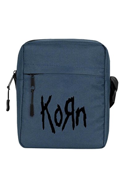 CrowsGate Geantă de umăr Korn Logo 2 Culoare bleumarin