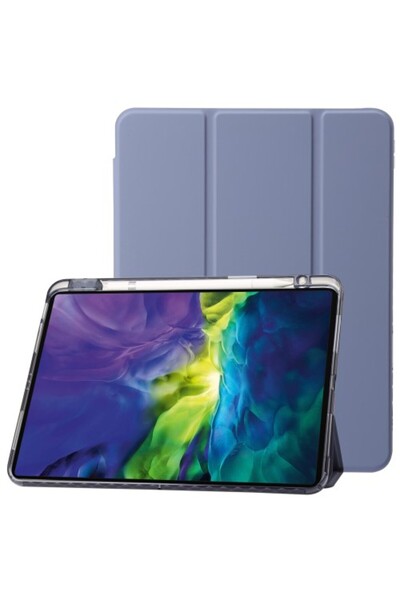 OEM Θήκη Βιβλίο Tri-Fold με Βάση Στήριξης για iPad Pro 13 (2024) - Μωβ