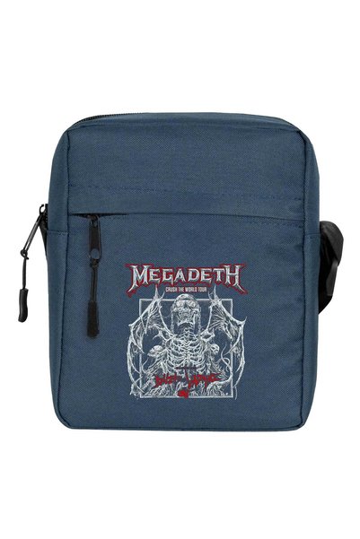 CrowsGate Geantă de umăr Megadeth Crush The World, culoare bleumarin
