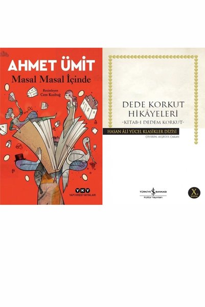 Yapı Kredi Yayınları Masal Masal İçinde (Ahmet Ümit) ve Dede Korkut Hikayeler...
