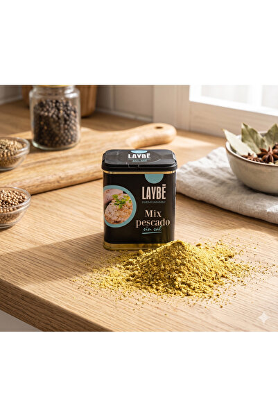 Laybe Mix condimente pentru pește fără sare 60 g – cutie metalică