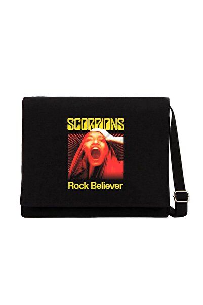 CrowsGate Scorpions Rock Believer Black Canvas Messenger Bag