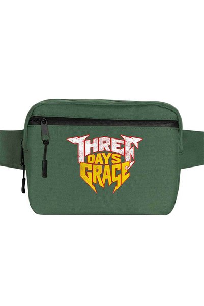 CrowsGate Three Days Grace Text Color Backpack Green Color