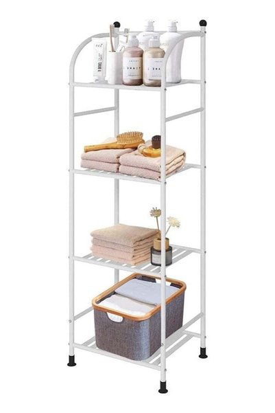 Generic Brand Solerconm 4 Tier Bathroom Storage Open Shelf Unit,Storage Shelf...