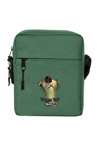 CrowsGate Neşem Yok Bitti Shoulder Bag Green Color