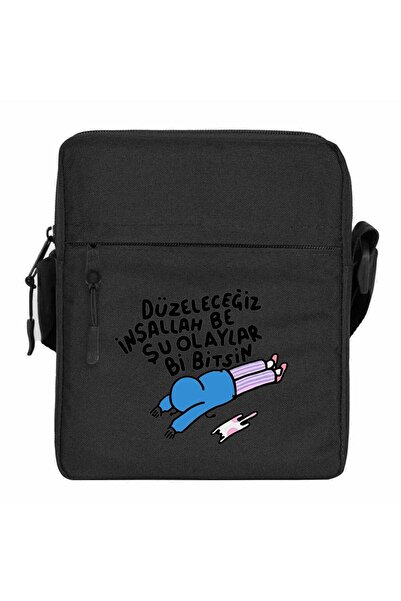 CrowsGate These Events Will Be Fixed by Bi Bits Shoulder Bag Black Color