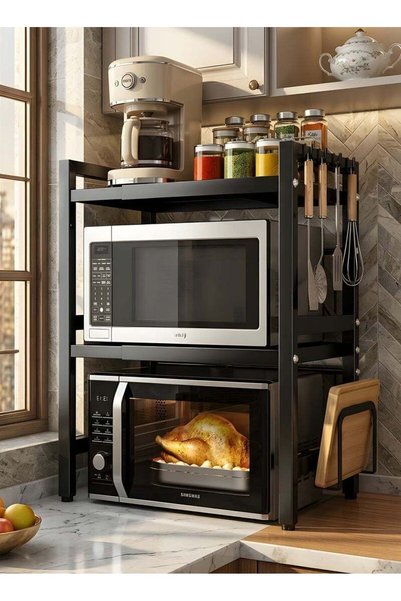 Generic Brand Beauenty Kitchen rack with shelves, adjustable and extendable k...