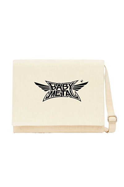 CrowsGate Babymetal logo crna krem platnena torba za poruke