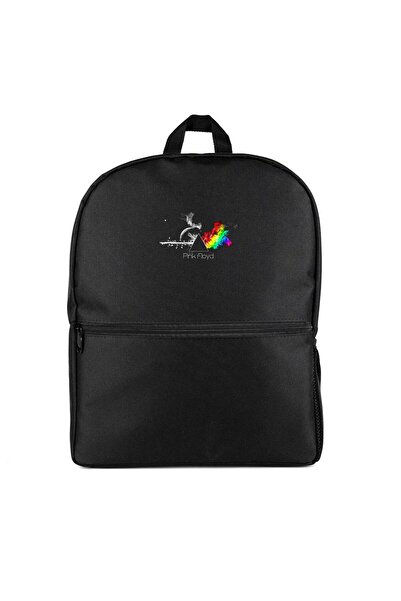 CrowsGate Pink Floyd Rainbow Backpack Black Color