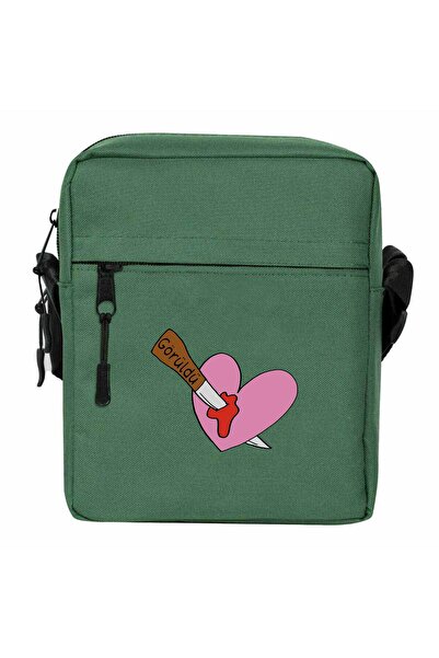 CrowsGate Seen Shoulder Bag Green Color