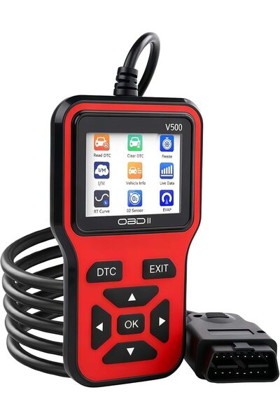 SYOSI جهاز فحص OBD2 طراز V500 لقراءة أكواد أعطال المحرك مع إعادة ضبط DTC وقرا...