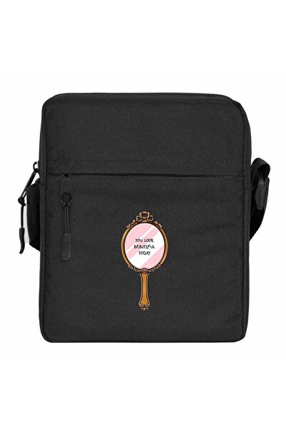 CrowsGate You Look Beautiful Shoulder Bag Black Color