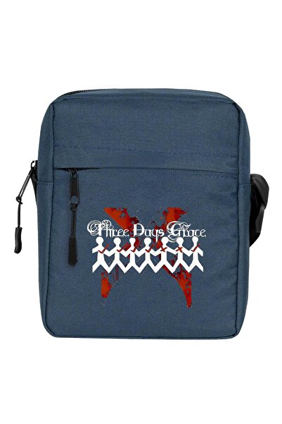 CrowsGate Three Days Grace One-X Shoulder Bag Navy Blue Color