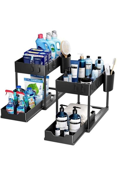 Generic Brand Raxoom 2 Tier Kitchen Sink Organizer with Hooks ,Sink Organizer...