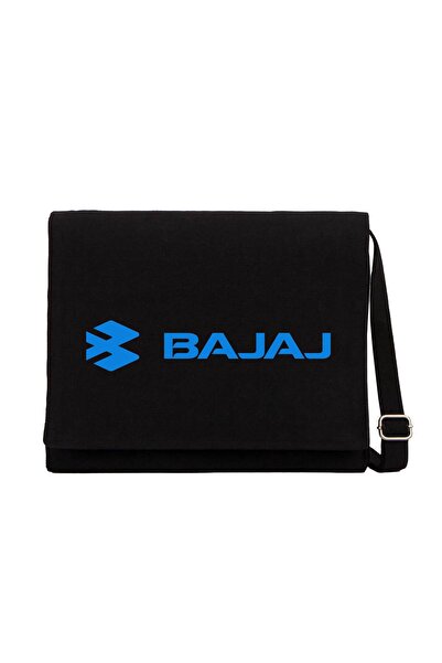 CrowsGate Bajaj Logo 2 Crna kurirska torba Crna platnena kurirska torba