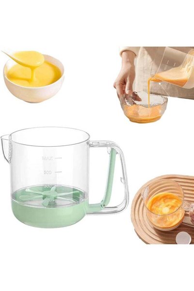 Generic Brand Multifunctional Egg Stir Cup, Hand-Pressed Cream Beating Cup, M...