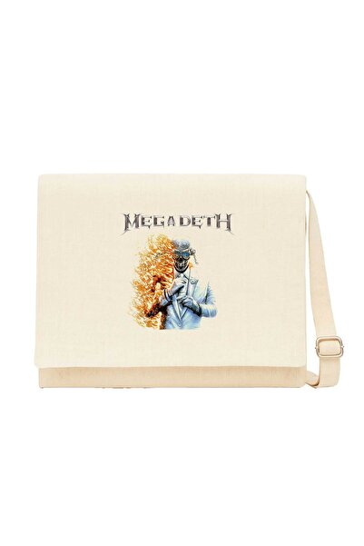 CrowsGate Megadeth Megadeth 2026 Cream Canvas Messenger Bag