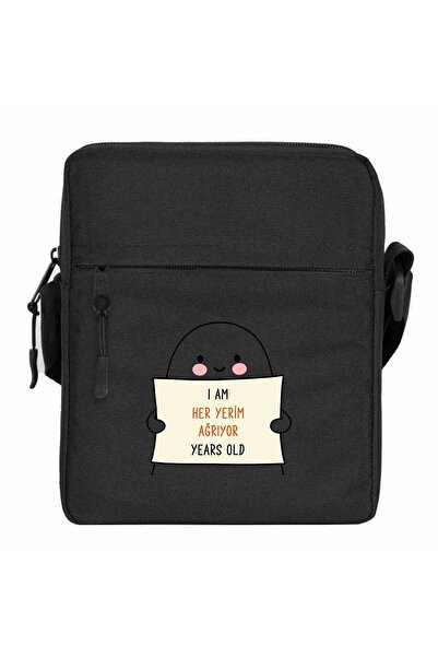 CrowsGate My Whole Body Hurts Shoulder Bag Black Color