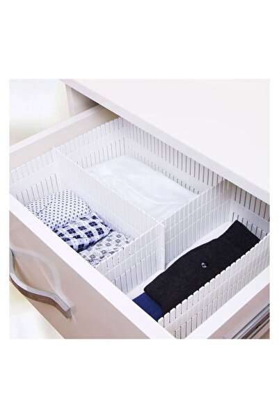 OEM Separatoare Sertare din Plastic Alb 40 x 9 cm, Set 4 buc., Organizare Pra...