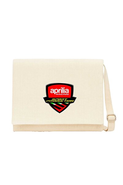 CrowsGate Aprilia Racing Logo Kremasta torba za poruke Kremasta platnena torb...