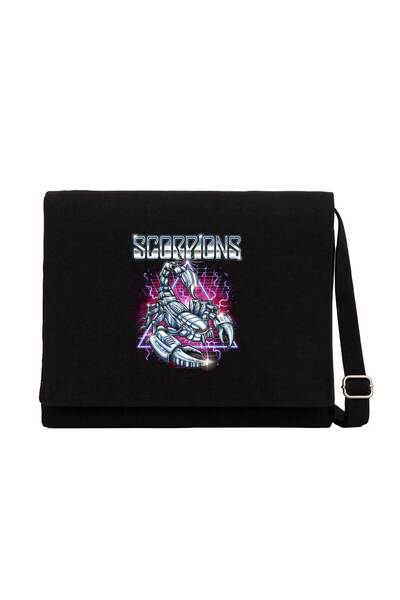 CrowsGate Scorpions Neo-Scorp Black Canvas Messenger Bag