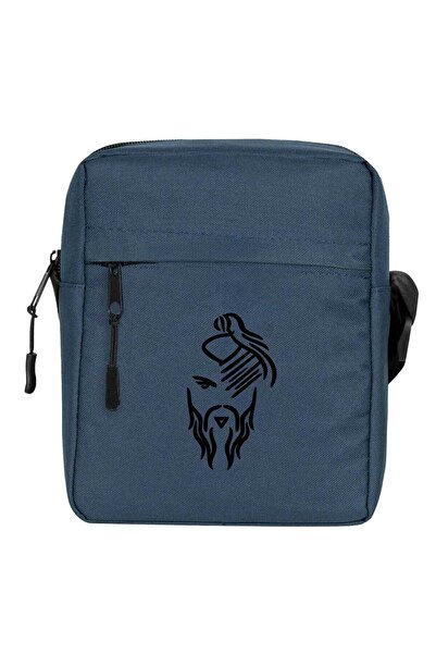 CrowsGate Hayko Cepkin Novi logo Crna torba za rame Mornarsko plava boja