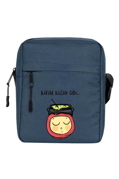 CrowsGate Kafam Kazan Gibi Shoulder Bag Navy Blue Color