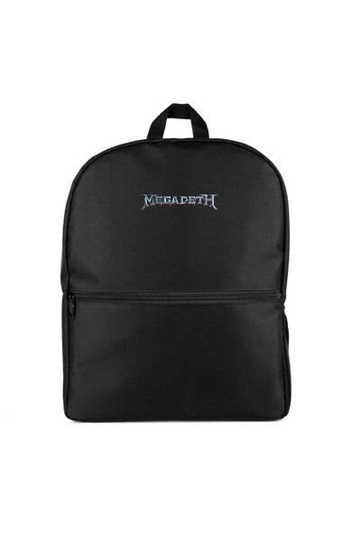 CrowsGate Megadeth Text Rainbow Backpack Black Color