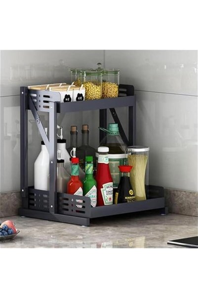 Generic Brand HOOKOR 2 Layer Pull Out Spice Rack Organizer For Countertop and...