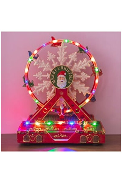 OEM Christmas Scene Ferris Wheel with Santa Claus Light Music & Movement 23x1...