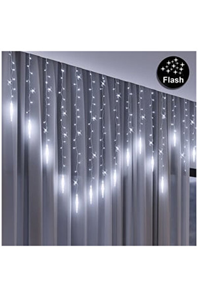 OEM Curtain Light Installation with 152 LED Bulbs Turturi Interconnectable 3m...