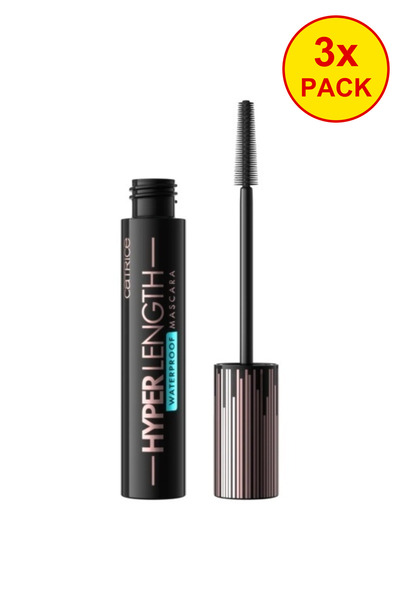 Catrice 3x PACK Waterproof Mascara Hyper Length 010 Endless Black, Catrice, 1...
