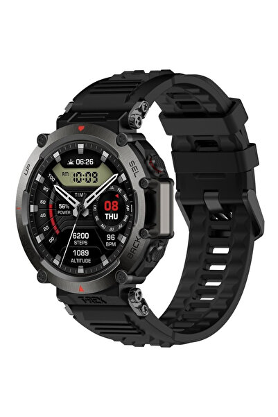XGSM Curea de silicon pentru Amazfit T-Rex Ultra, Negru